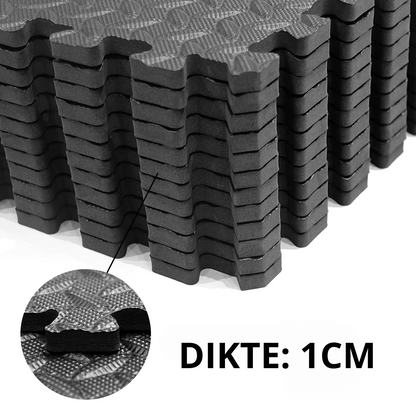 Fitness Floor Mats Set | Durable Shock-Absorbing 12-Piece Set 1
