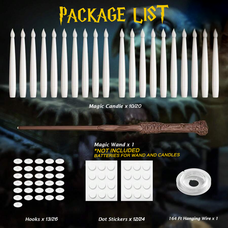 Floating Candles Set | Enchanting LED Centerpieces with Wand Remote 5