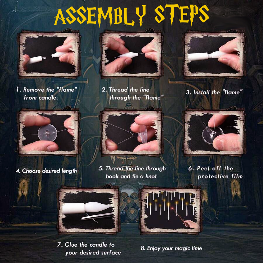 Floating Candles Set | Enchanting LED Centerpieces with Wand Remote 8