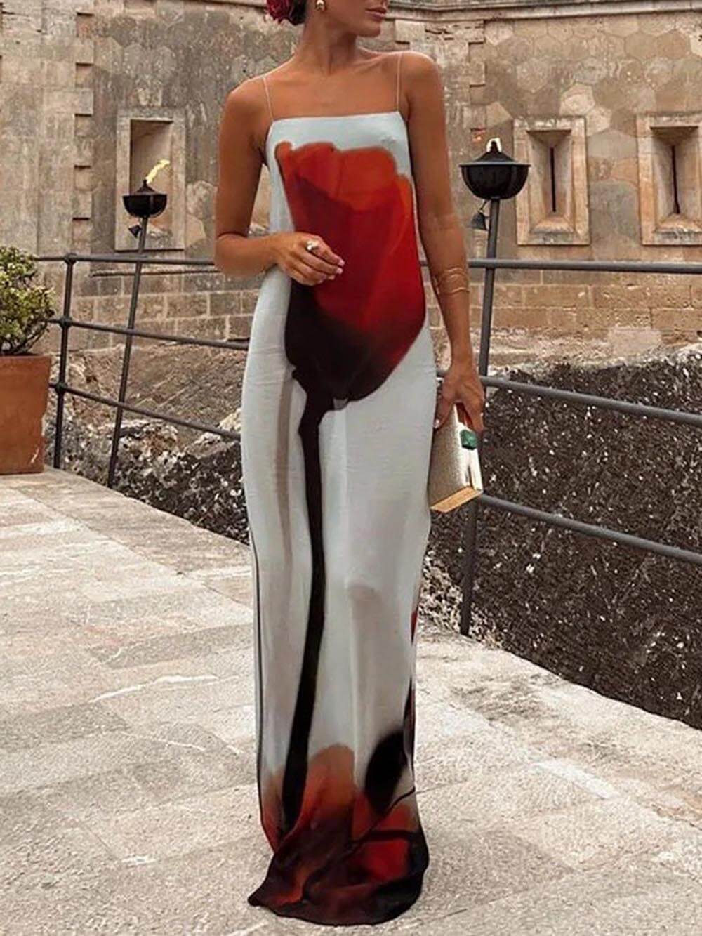 Floral Maxi Dress | Lightweight Breathable Fabric For All-Day Comfort 0