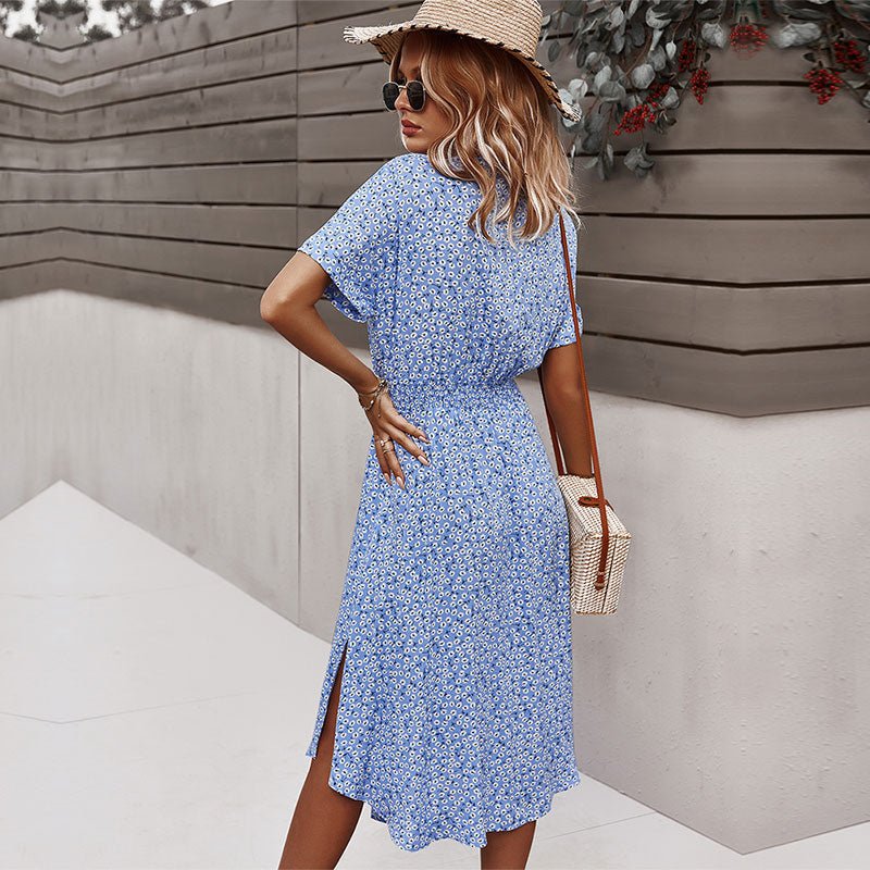 Floral Print Dress | Tailored Fit with Waist Belt for Elegant Style 2