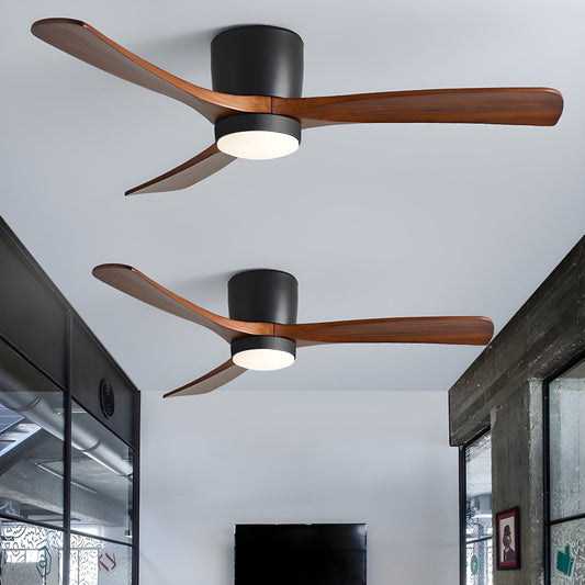 Flush Mount Ceiling Fan with Lights | Modern Minimalist Design and LED Lighting 3