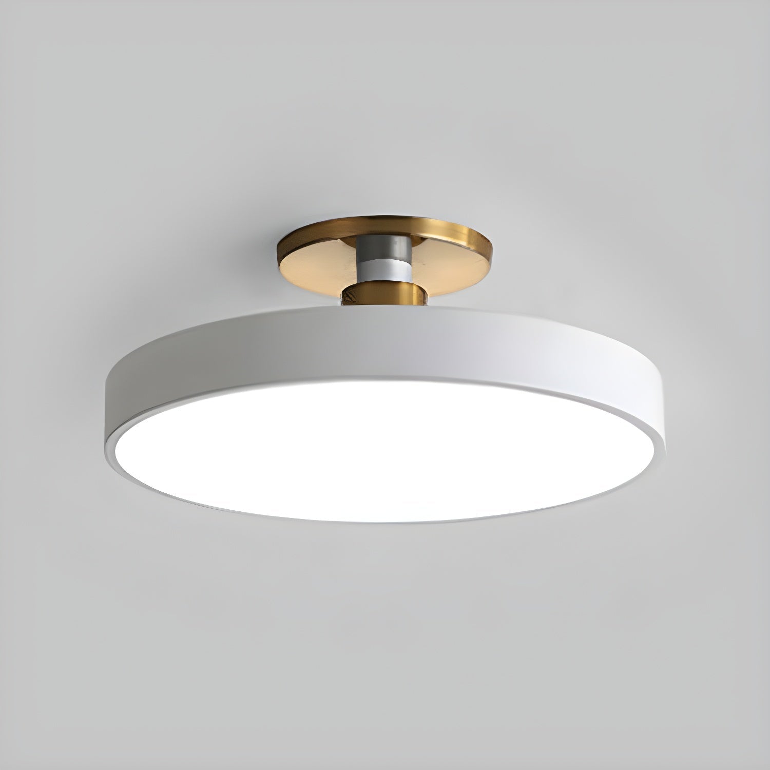 Flush Mount Ceiling Light | Elegant Black and Gold Design with Soft LED Illumination 11