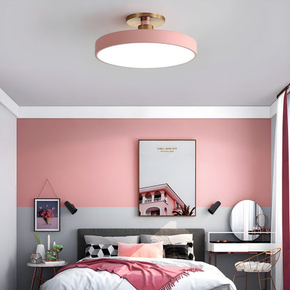 Flush Mount Ceiling Light | Elegant Black and Gold Design with Soft LED Illumination 3