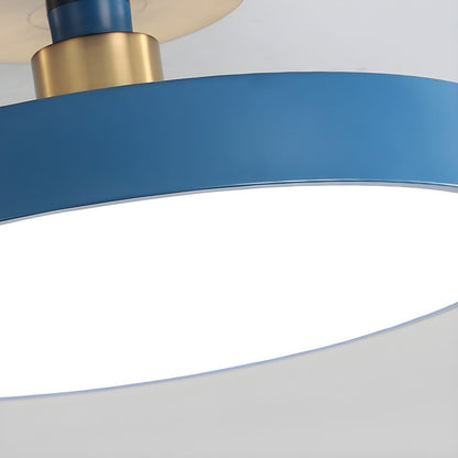 Flush Mount Ceiling Light | Elegant Black and Gold Design with Soft LED Illumination 4
