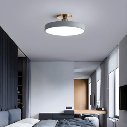 Flush Mount Ceiling Light | Elegant Black and Gold Design with Soft LED Illumination 5