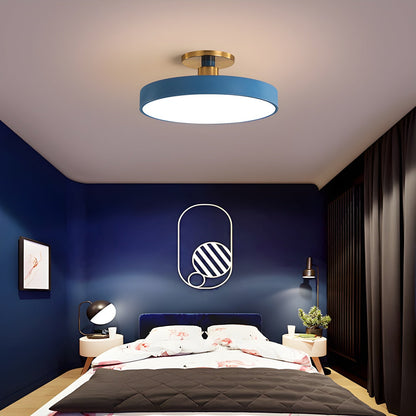 Flush Mount Ceiling Light | Elegant Black and Gold Design with Soft LED Illumination 6