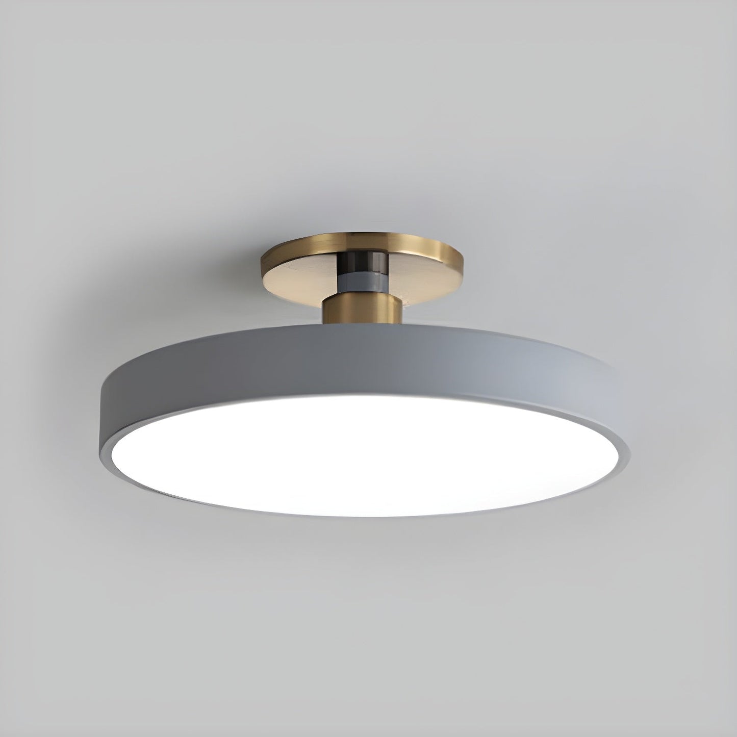 Flush Mount Ceiling Light | Elegant Black and Gold Design with Soft LED Illumination 9