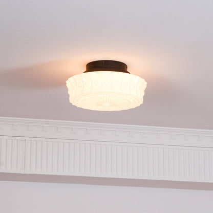 Flush Mount Ceiling Light | Elegant Metal and Glass Design for Dining Room 5