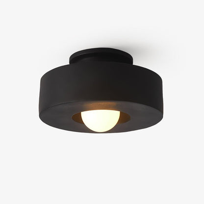 Flush Mount Ceiling Light | Hand-Built Resin Design with LED Compatibility 1