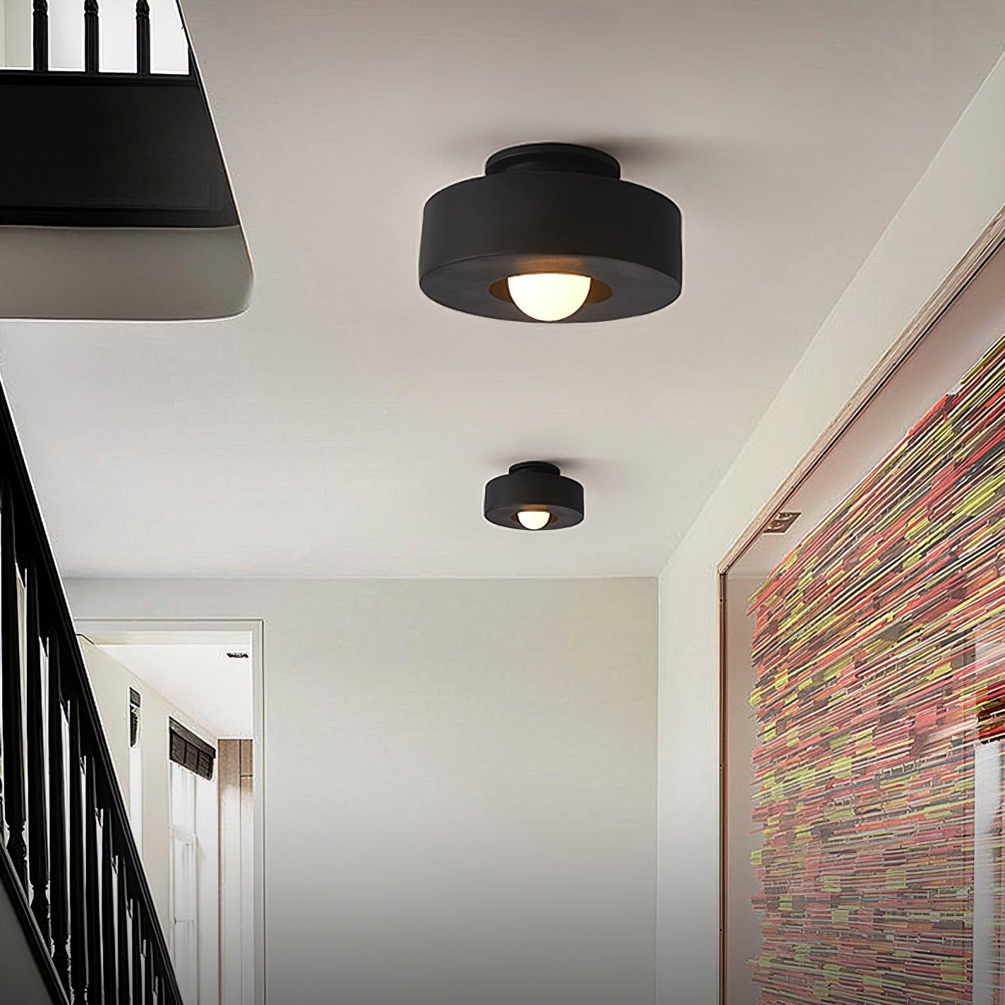 Flush Mount Ceiling Light | Hand-Built Resin Design with LED Compatibility 2