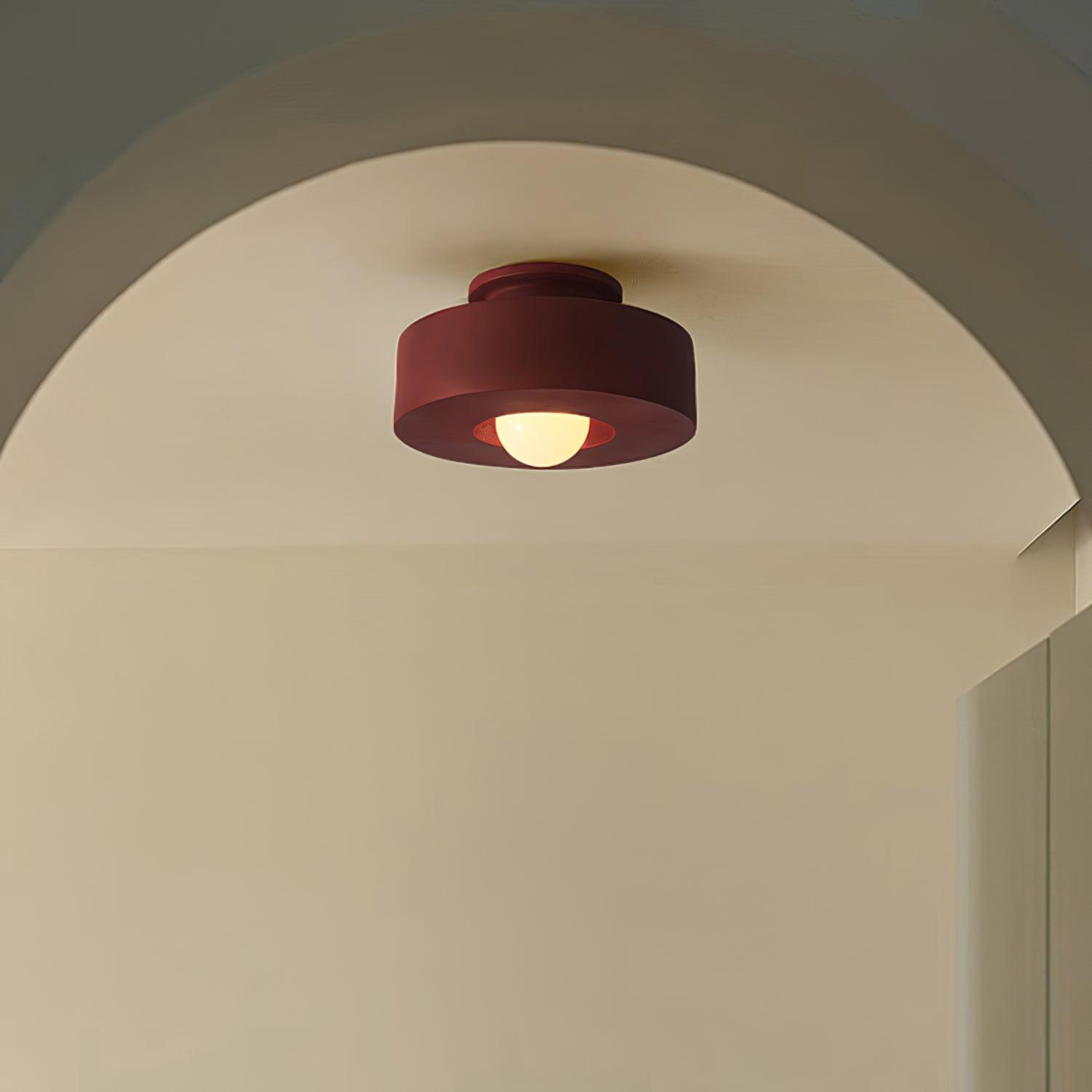 Flush Mount Ceiling Light | Hand-Built Resin Design with LED Compatibility 3