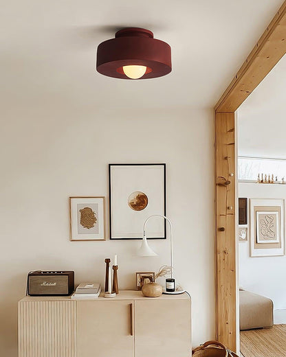 Flush Mount Ceiling Light | Hand-Built Resin Design with LED Compatibility 5
