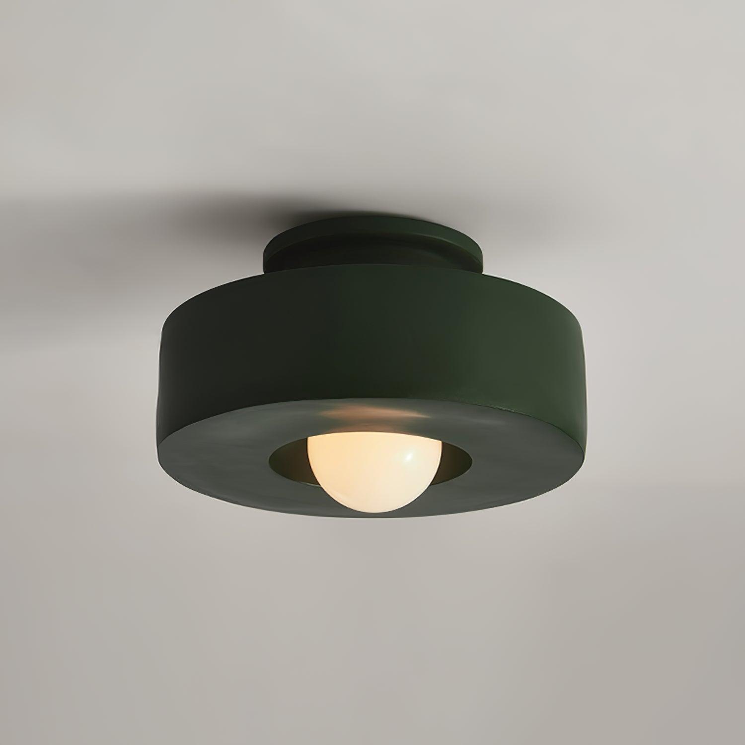 Flush Mount Ceiling Light | Hand-Built Resin Design with LED Compatibility 8