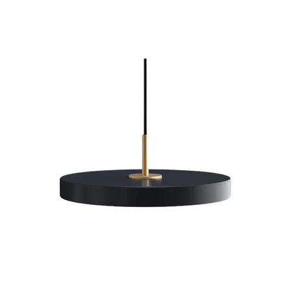 Flush Mount Ceiling Light | Modern Round Design with Brass Accents 1