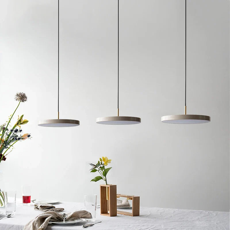Flush Mount Ceiling Light | Modern Round Design with Brass Accents 5