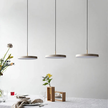 Flush Mount Ceiling Light | Modern Round Design with Brass Accents 5