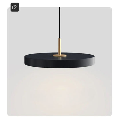 Flush Mount Ceiling Light | Modern Round Design with Brass Accents 7