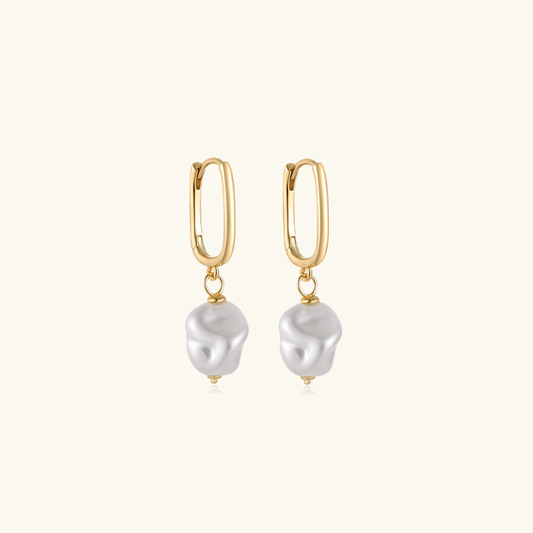 Freshwater Pearl Earrings | Hypoallergenic Gold Plated Sterling Silver 0