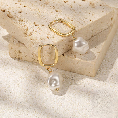 Freshwater Pearl Earrings | Hypoallergenic Gold Plated Sterling Silver 3