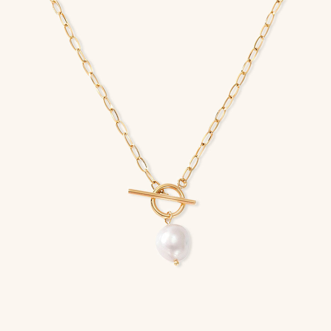 Freshwater Pearl Necklace | Waterproof Gold Chain with Luxurious Design 0