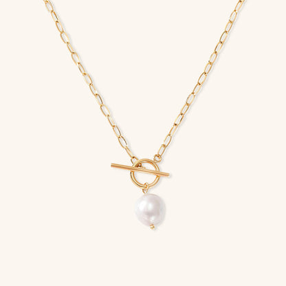 Freshwater Pearl Necklace | Waterproof Gold Chain with Luxurious Design 0