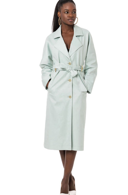 Trenchcoat mit Gürtel aus Baumwollmischung