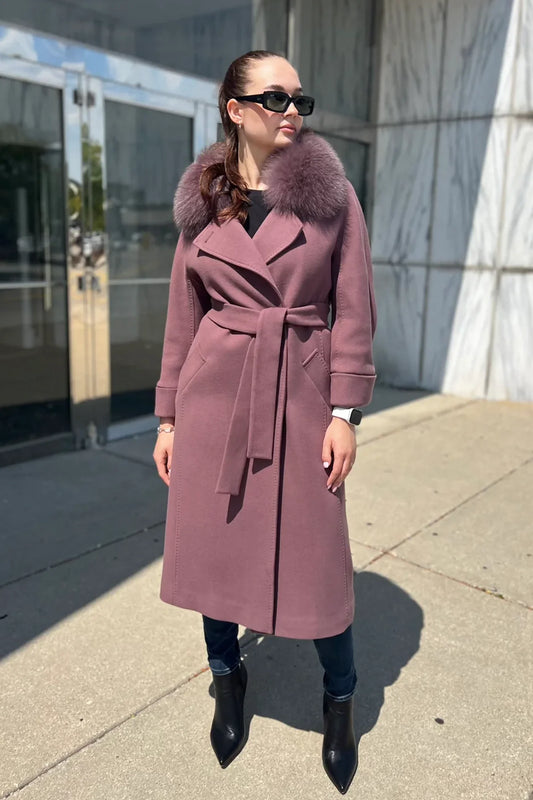 Ekte Polar Fox skreddersydd kashmirullfrakk