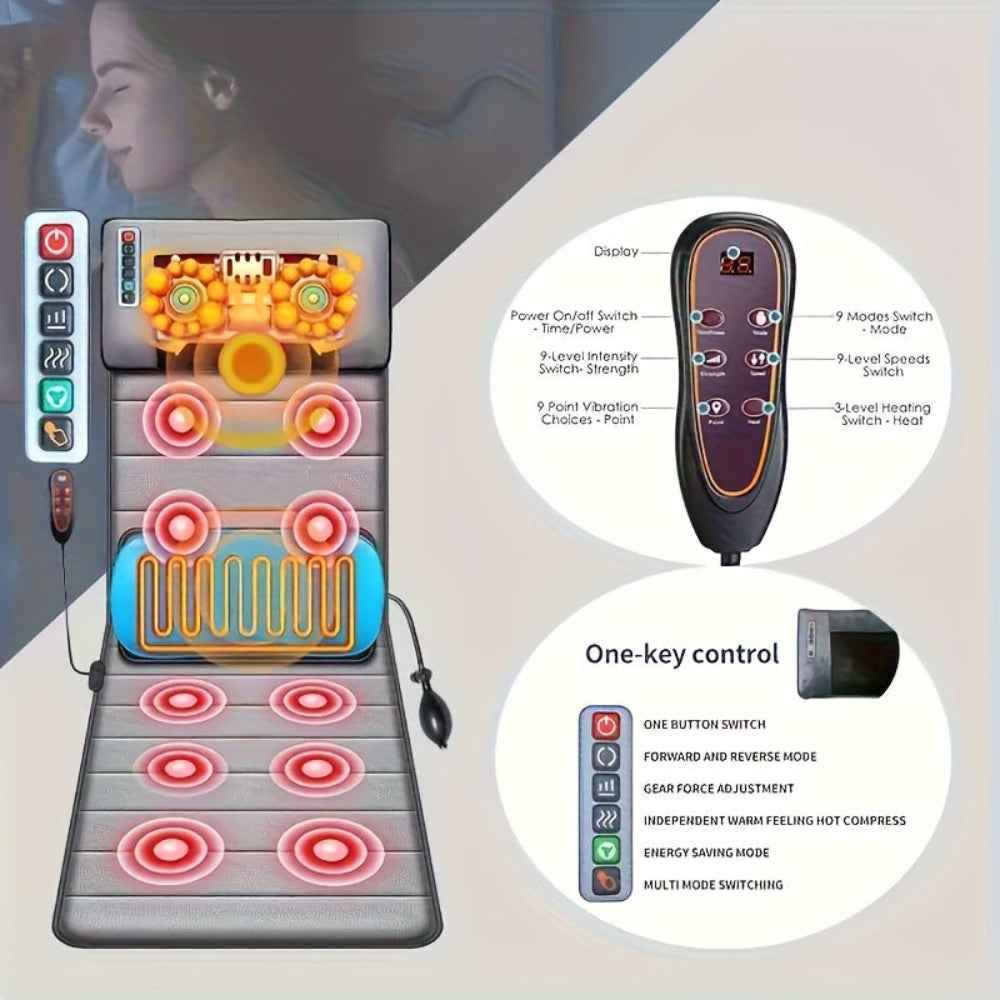 Full Body Massage Mat | Massaging Heating Pad with Vibration Therapy 7