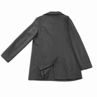 Metropolitan Dual-Layer Wool Car Coat - Grey