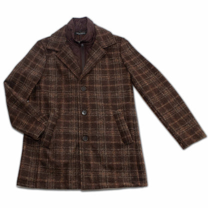 Metropolitan Dual-Layer Wool Car Coat - Chestnut
