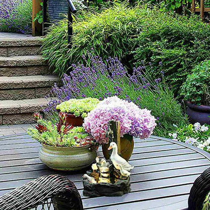 Garden Fountain | Charming Duck Family Design for Relaxing Outdoor Spaces 3