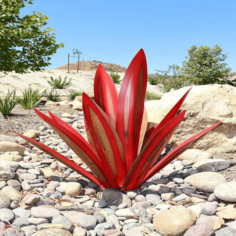Garden Lamp | Handmade Waterproof Solar Agave Light for Outdoor Use 5