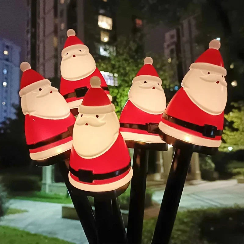 Garden Lights | Solar-Powered Santa Claus Design for Festive Decor 2