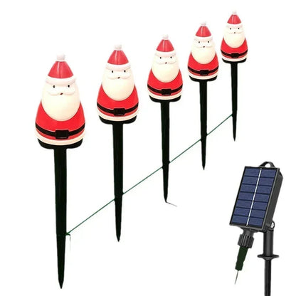 Garden Lights | Solar-Powered Santa Claus Design for Festive Decor 7