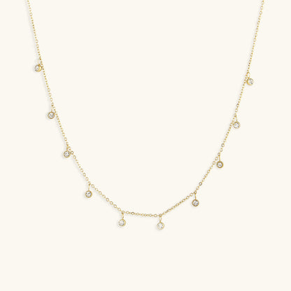 Gemstone Necklace | 18k Gold-Plated with Hypoallergenic Design 0