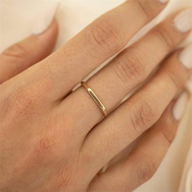 Geometric Gold Ring | Ethically Sourced Stainless Steel with 18k Gold Plating 2