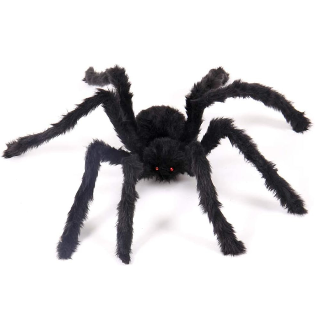 Giant Halloween Spider Decoration | 200cm Flexible Indoor/Outdoor Prop for Thrilling Atmosphere 0