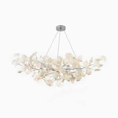 Ginkgo Chandelier | Handcrafted Ceramic Petals for Modern Dining Room 10