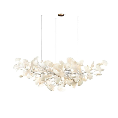 Ginkgo Chandelier | Handcrafted Ceramic Petals for Modern Dining Room 12