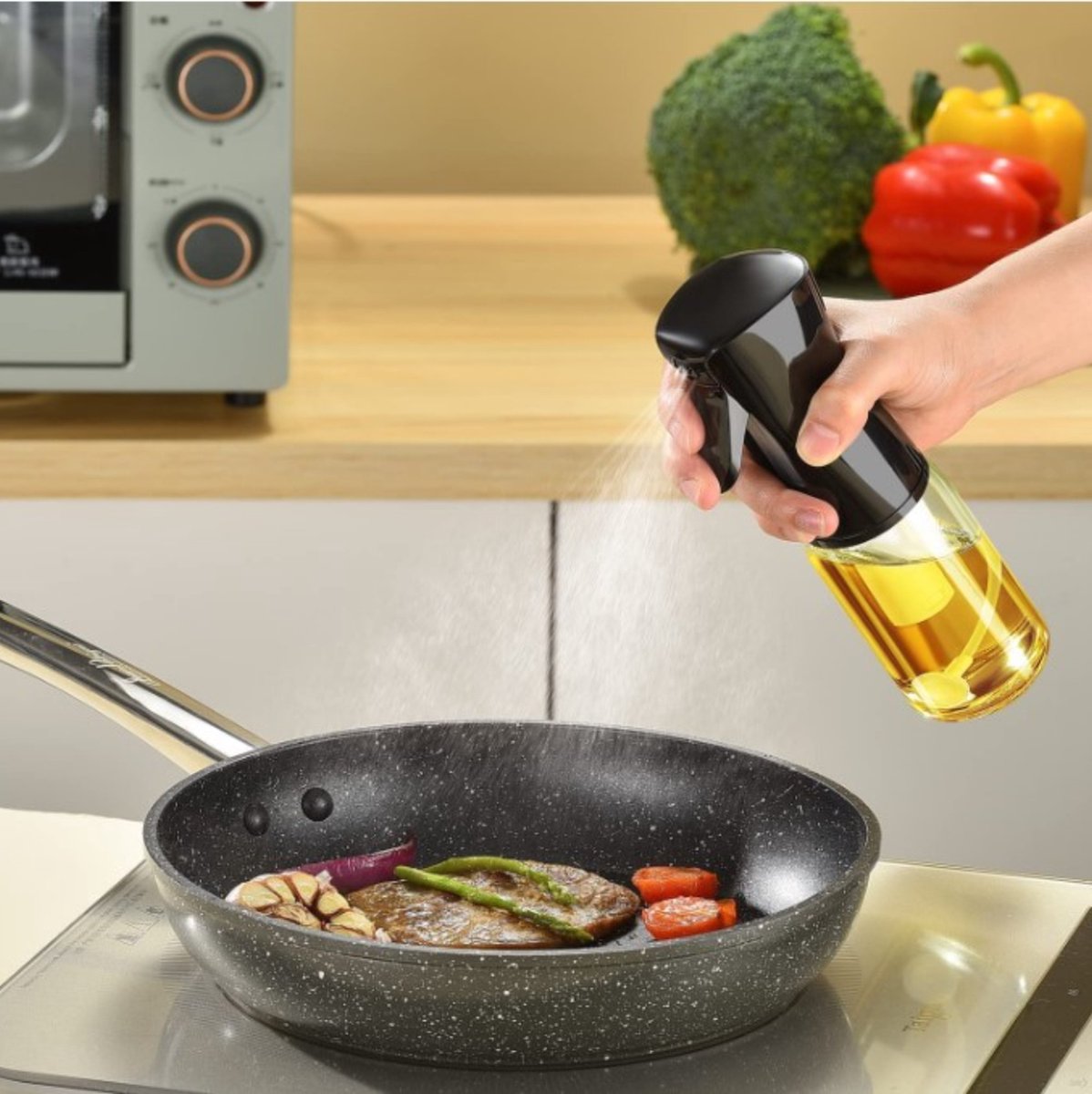 Glass Oil Spray Bottle | Eco-Friendly Design for Precise Dispensing 1