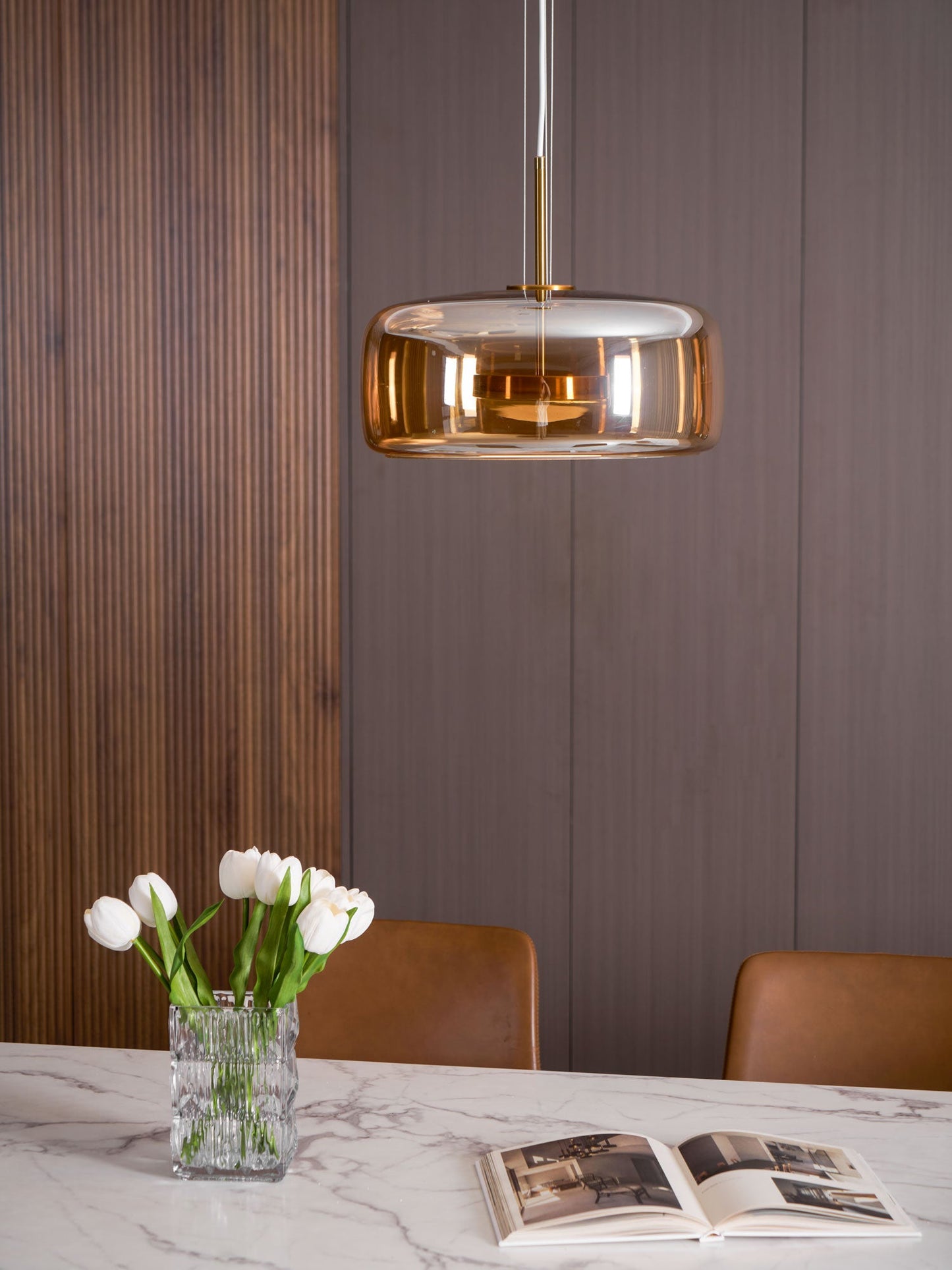 Glass Pendant Lamp | Modern Adjustable Pendant Lighting for Kitchen Island 4