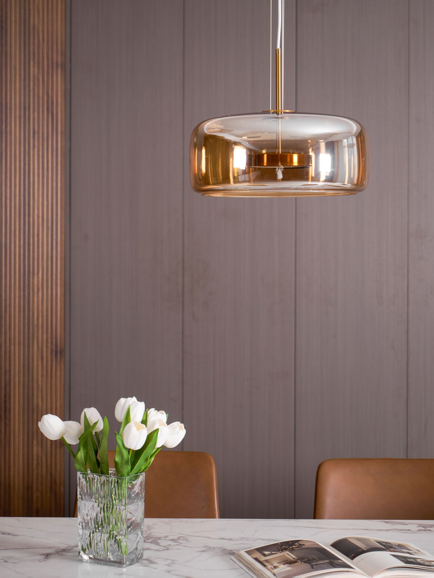 Glass Pendant Lamp | Modern Adjustable Pendant Lighting for Kitchen Island 7