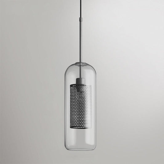 Glass Pendant Light | Adjustable Height Kitchen Hanging Light Fixture 0