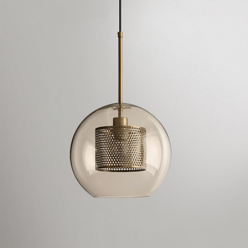 Glass Pendant Light | Adjustable Height Kitchen Hanging Light Fixture 14
