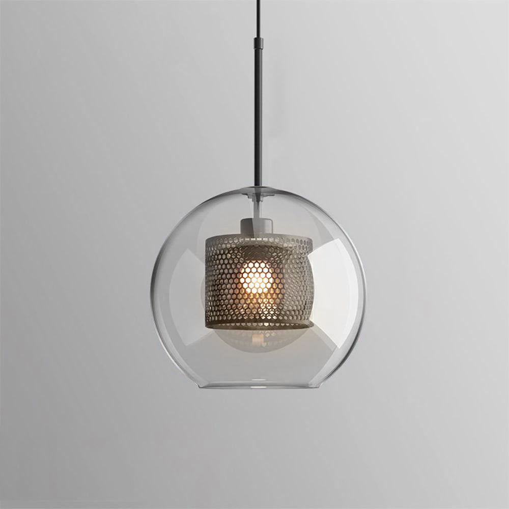 Glass Pendant Light | Adjustable Height Kitchen Hanging Light Fixture 19