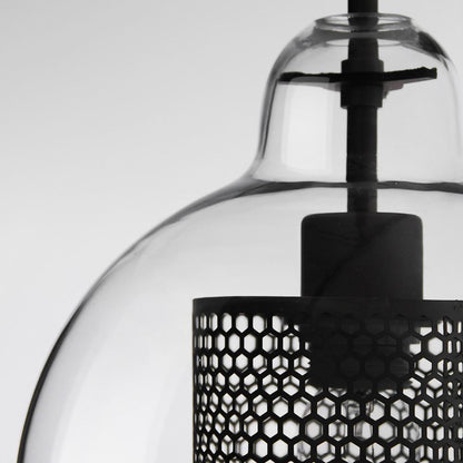 Glass Pendant Light | Adjustable Height Kitchen Hanging Light Fixture 8