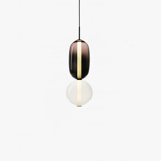 Glass Pendant Light | Dimmable Tinted Design for Kitchen and Home 0