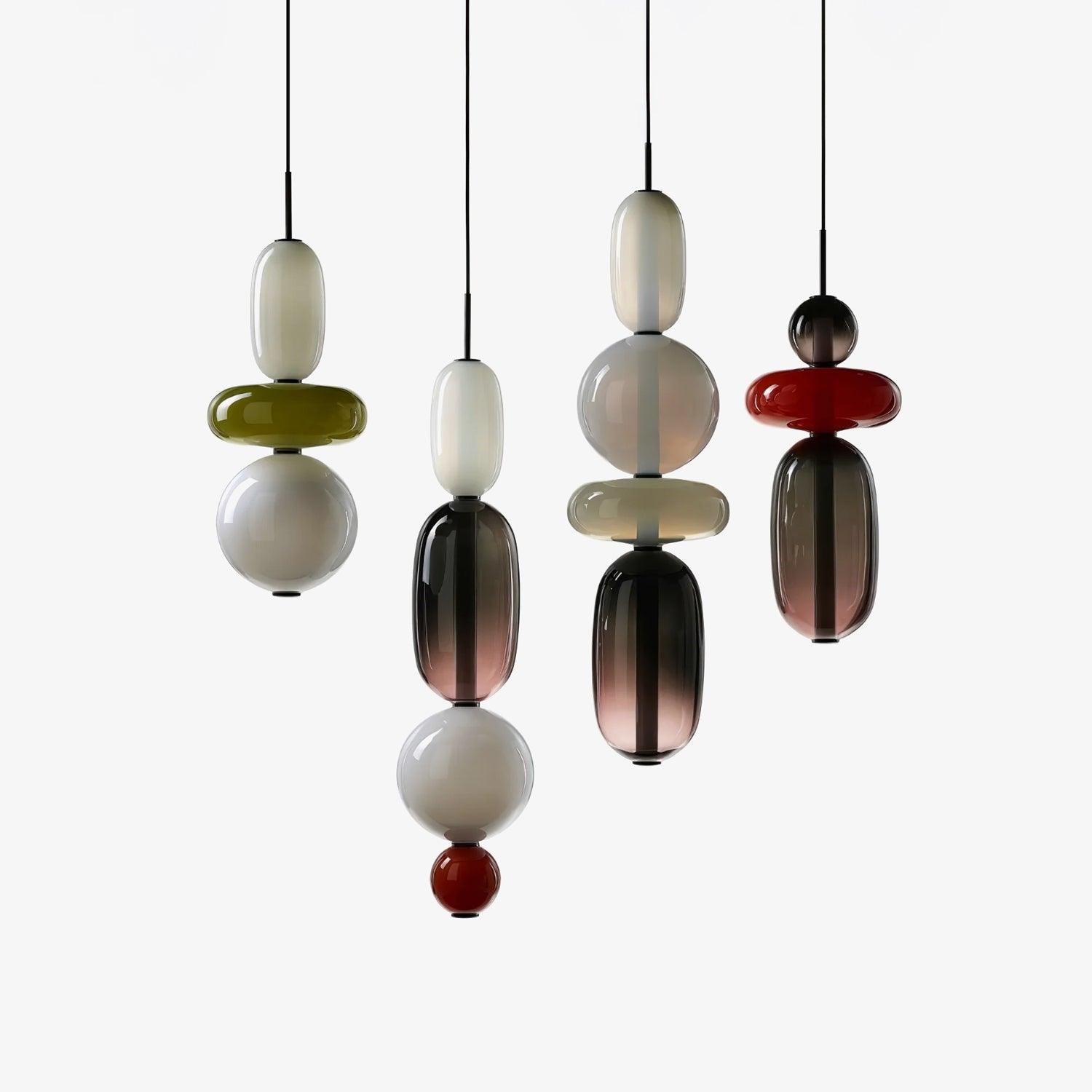 Glass Pendant Light | Dimmable Tinted Design for Kitchen and Home 1