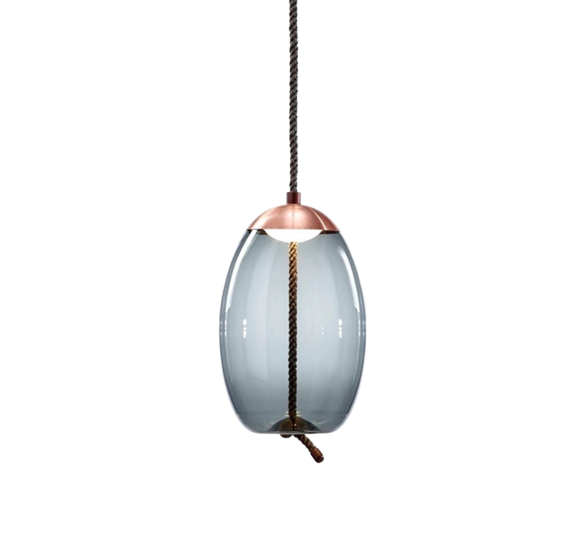 Glass Pendant Lighting | Elegant Rose Gold Design with Adjustable Height 6